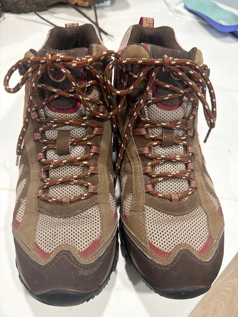 Merrell Siren Ventilator Size 9 Mid GTX waterproof brown hiking boots trails